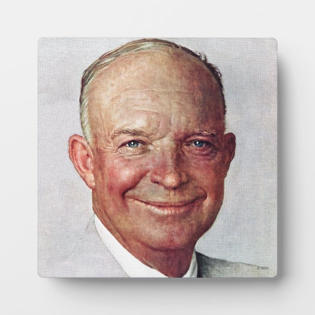 Plaque Photo Dwight D. Eisenhower (Devant)