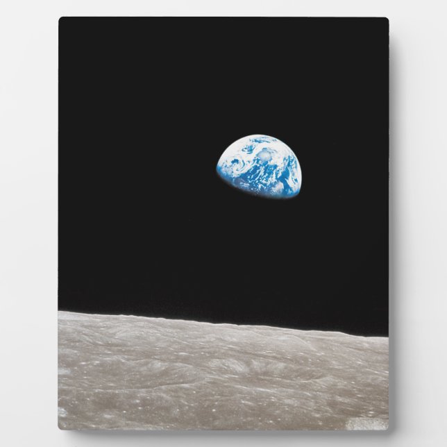 Plaque Photo Earthrise William Anders (Devant)