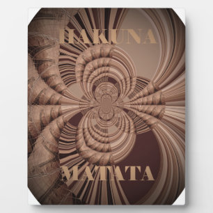 Plaque Photo Earthy Hakuna Matata