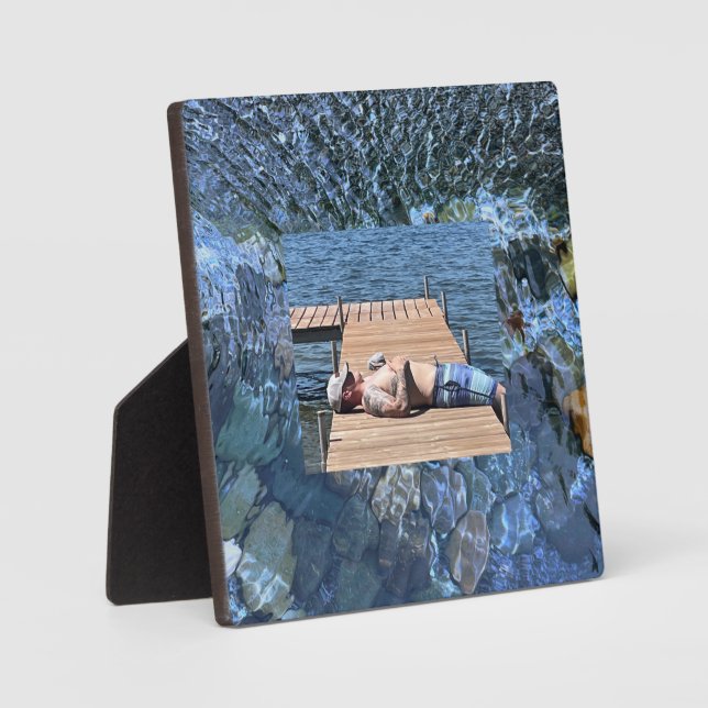 Plaque Photo Eau de ruissellement, ruisseau, vapeur, Pierres so (Recto)