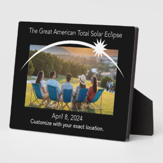Plaque photo Eclipse personnalisable