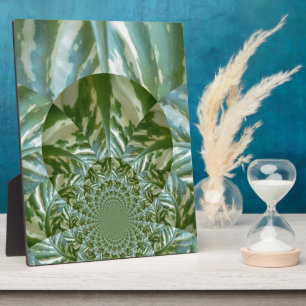 Plaque Photo Eco Green Camo Kaleidoscope Art Design d'impressio