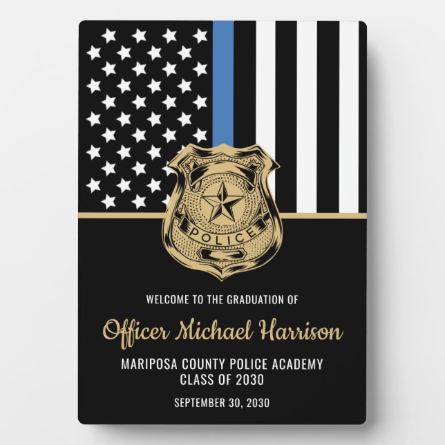 Plaque Photo École d'application de la loi des officiers de pol (Devant)