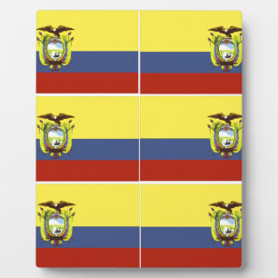 Plaque Photo ecuadoriflag