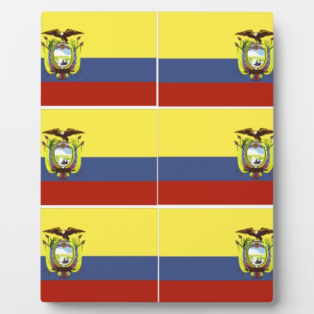 Plaque Photo ecuadoriflag (Devant)