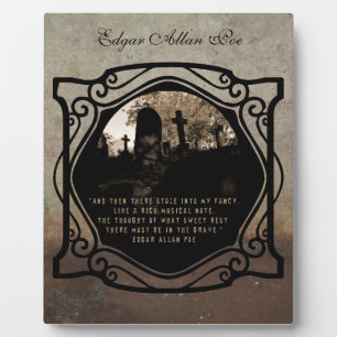 Plaque Photo Edgar Allan Poe