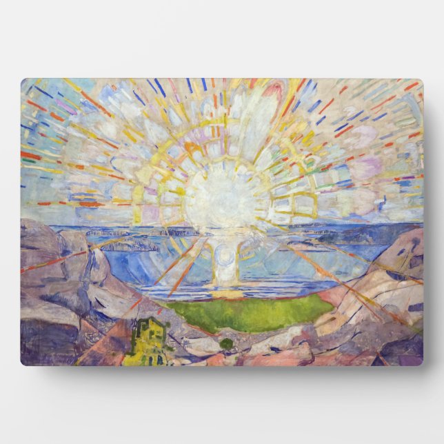 Plaque Photo Edvard Munch - Le Soleil 1911 (Devant)