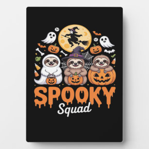 Plaque Photo Éffrayant Halloween sorcière drôle Horreur Sloths