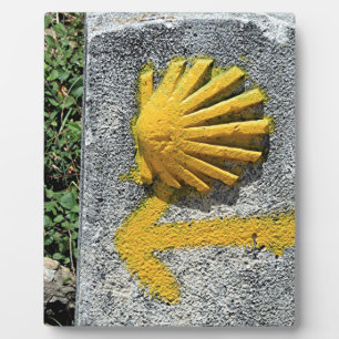 Plaque Photo El Camino de Santiago de Compostela, Espagne, coqu