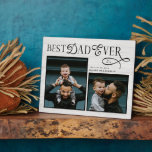Plaque Photo Elegant Best Dad Ever Fathers Day Photo<br><div class="desc">Celebrate the heart of your home with this Best Dad Ever Rustic Wood Photo Plaque, a meaningful Father’s Day keepsake designed to honor the man who does it all. Featuring a warm rustic wood background, natural texture details, and space for two cherished photos, this plaque brings family storytelling to life....</div>