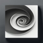 Plaque Photo Elegant Black and White Spiral Abstract Design,<br><div class="desc">Add a touch of sophistication to your space with this elegant black and white spiral abstract design, featuring a captivating hypnotic effect. The perfect combination of modern minimalist art and optical illusion, ideal for enhancing home decor, canvas prints, posters, and more. This design brings a sense of depth and movement,...</div>