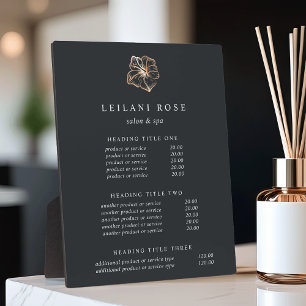 Plaque Photo Elegant Copper Hibiscus Flower Pricing/Services