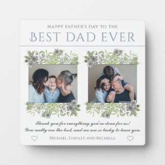 Plaque Photo Elegant Meilleur Papa Ever Father's Day Photo Coll