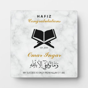 Plaque Photo Élégant Moderne Cadeau de Remise de Diplôme Noir e