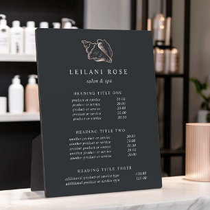 Plaque Photo Elégant Rose Gold Conch Coque prix / services