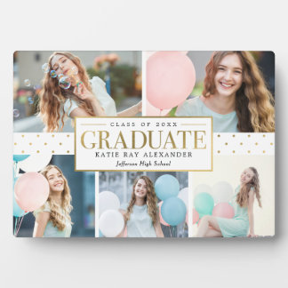 Plaque Photo Élégant Tag Graduation Photo Cadeau de bureau Plaq