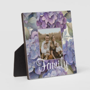 Plaque Photo Elégante aquarelle bleu violet poussiéreuse