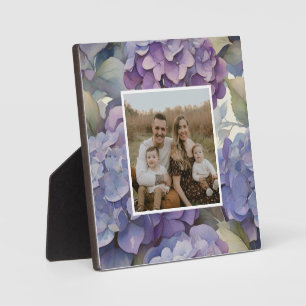 Plaque Photo Elégante aquarelle bleu violet poussiéreuse