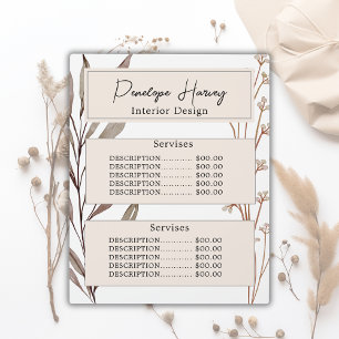 Plaque Photo Elégante aquarelle botanique moderne rose