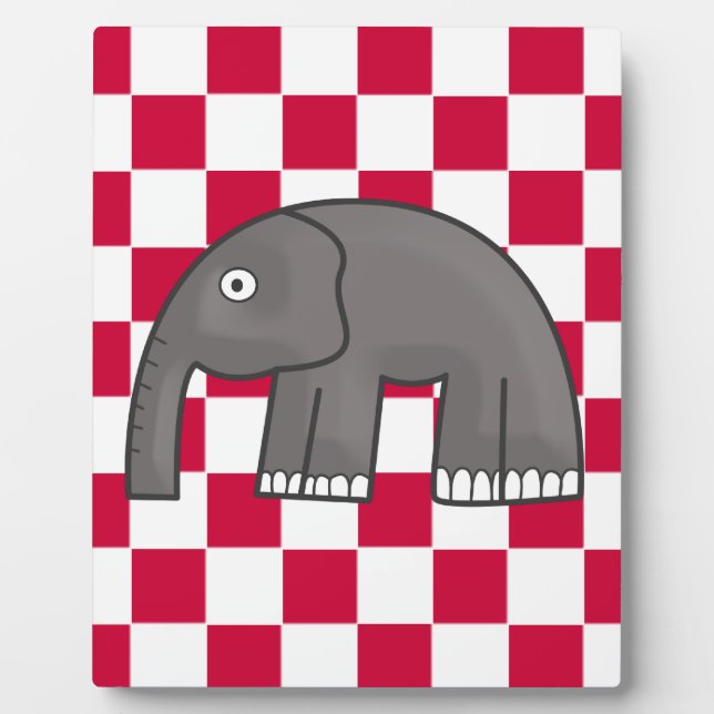 Plaque Photo éléphant (Devant)