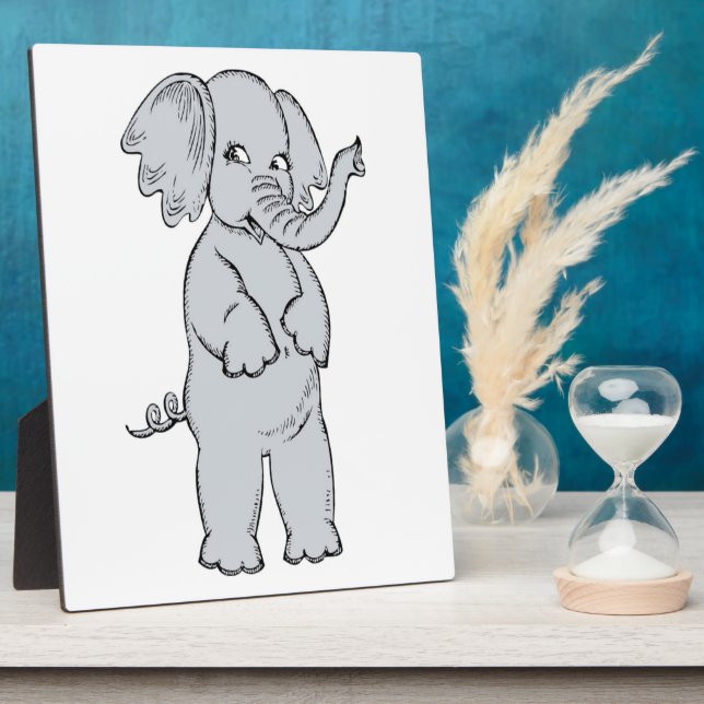 PLAQUE PHOTO ELEPHANT FILLE (Côté)