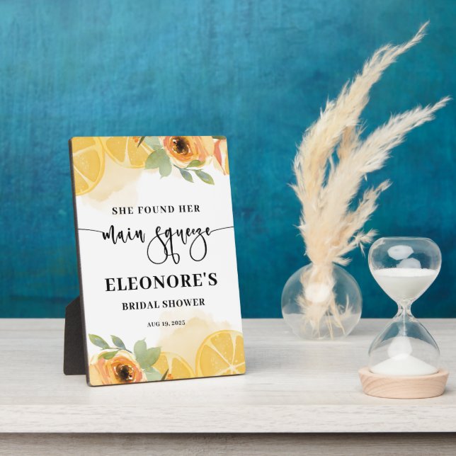 Plaque Photo Elle a trouvé sa Fête des mariées principale Squee (Côté)