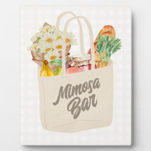 Plaque Photo Elle n'est pas au marché Fête des mariées Mimosa B