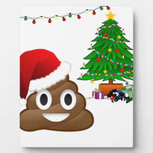 Plaque Photo emoji de noël