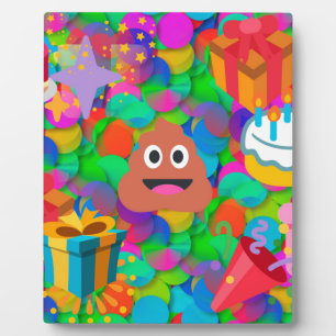 Plaque Photo emoji joyeux pod'anniversaire