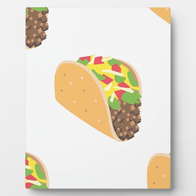 Plaque Photo emoji taco (Devant)