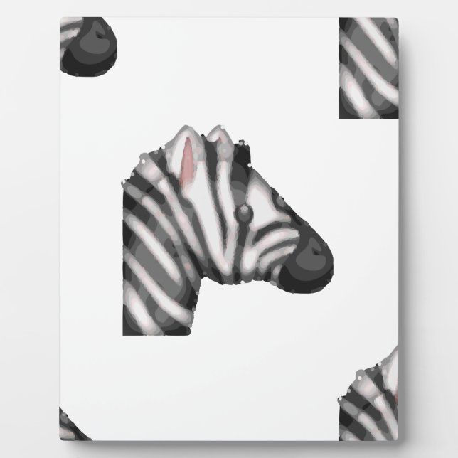 Plaque Photo emoji zebra (Devant)