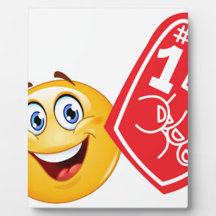 Plaque Photo émoticône sportif