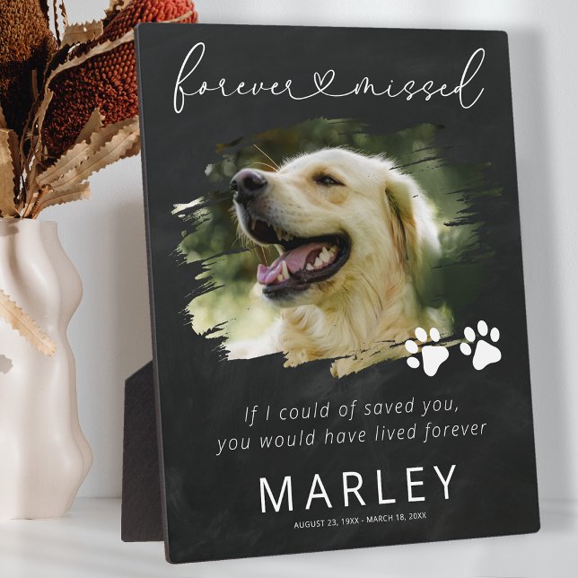 Plaque Photo Empreintes de pattes Keepsaké Pet Memorial Photo P (Créateur téléchargé)