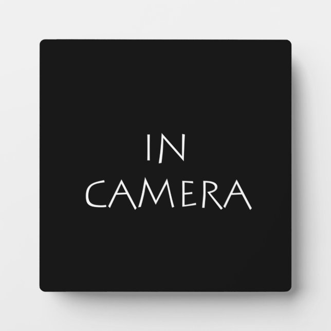 Plaque Photo En caméra (Devant)