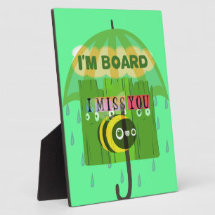 Plaque Photo En gros, tu me manques