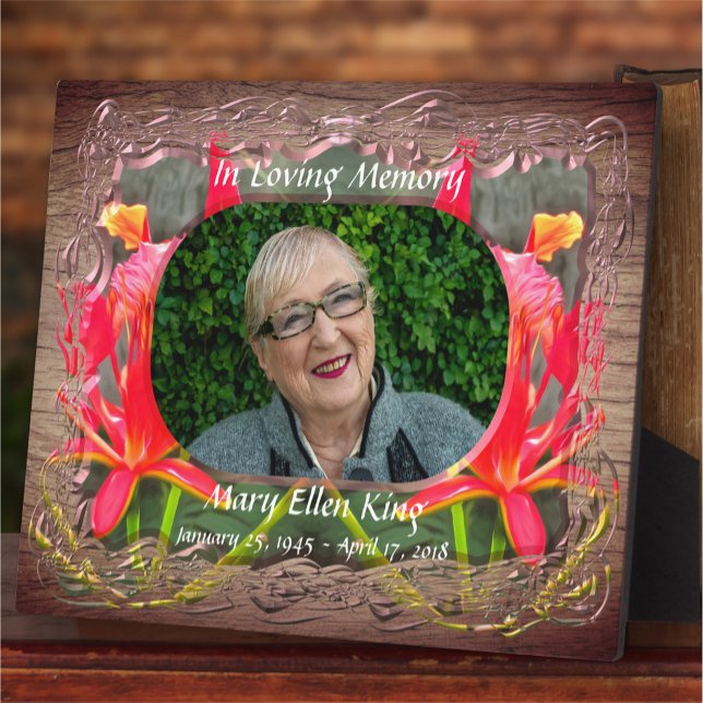 Plaque Photo En Mémoire Amoureuse Vallarta Flaming Beauty 1583 (Créateur téléchargé)