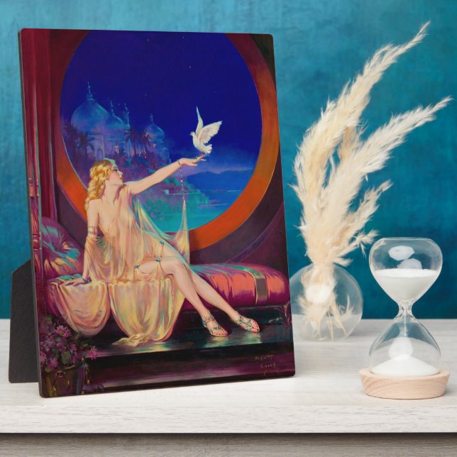 Plaque Photo Enchantment Princesse Arabie Haseki Sultans 1925 (Côté)