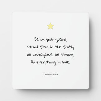 Plaque Photo Encouragement Motivationnel Foi Bible Citation Cad
