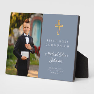 Plaque Photo Enfant moderne Première Sainte Communion Photo Ble