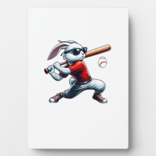 Plaque Photo Enfants Garçons Lapin de Pâques Heureux Jouant au 
