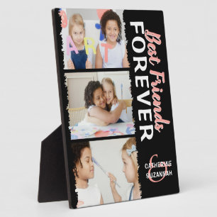 Plaque Photo Enfants mignons 'Meilleures amies pour toujours' 3