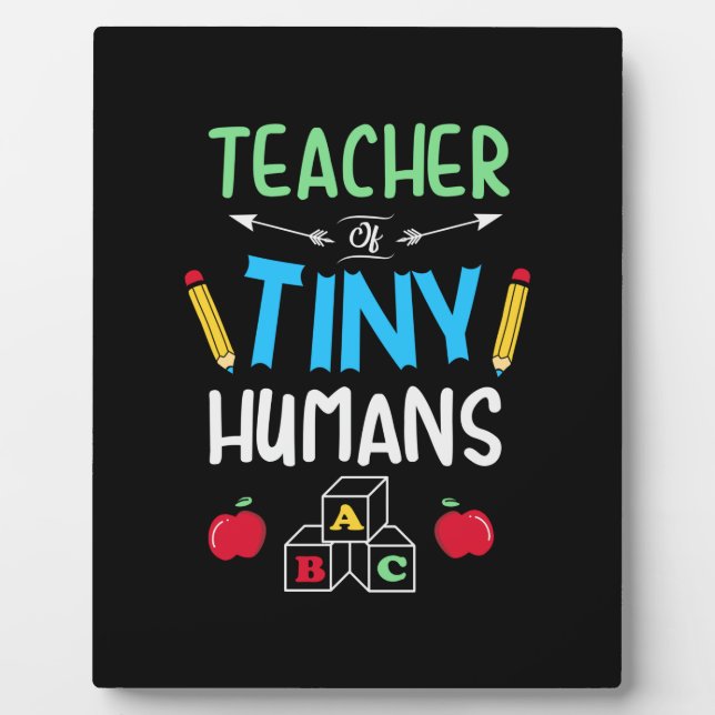 Plaque Photo Enseignant Cadeau enseignant minuscules humains (Devant)