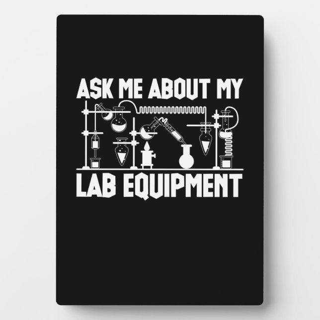 Plaque Photo Enseignant en chimie (Devant)