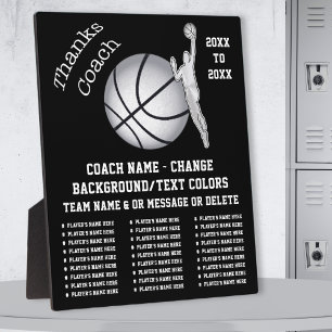 Plaque Photo Entraîneur De Basketball Cadeaux De Merci, Entraîn