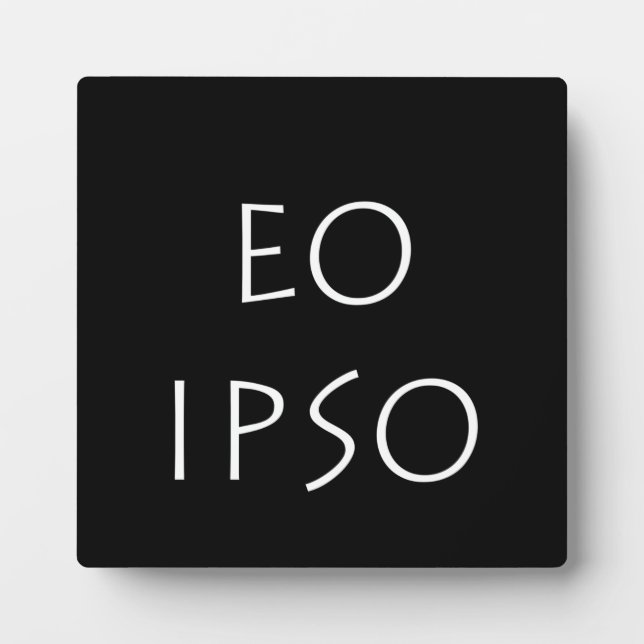 Plaque Photo Eo Ipso (Devant)