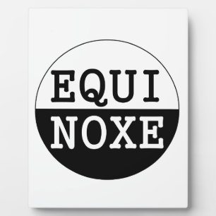 Plaque Photo équinoxe noir et blanc
