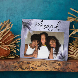 Plaque Photo Équipage de sirène Lavender Purple Chic Friends