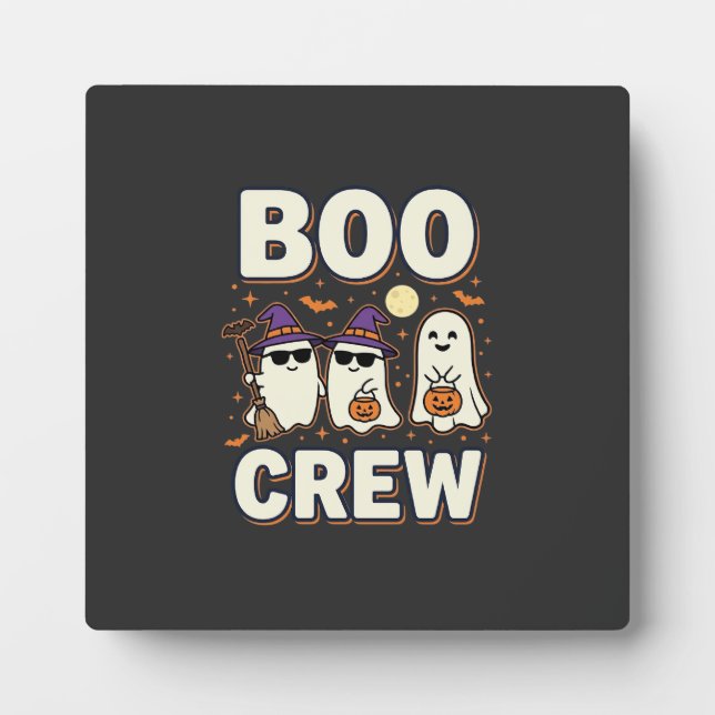 Plaque Photo Équipe Boo fantômes de Halloween Conception vector (Devant)