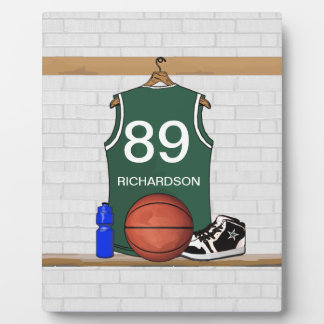 Plaque Photo Équipe cycliste Personalized Green and White Baske