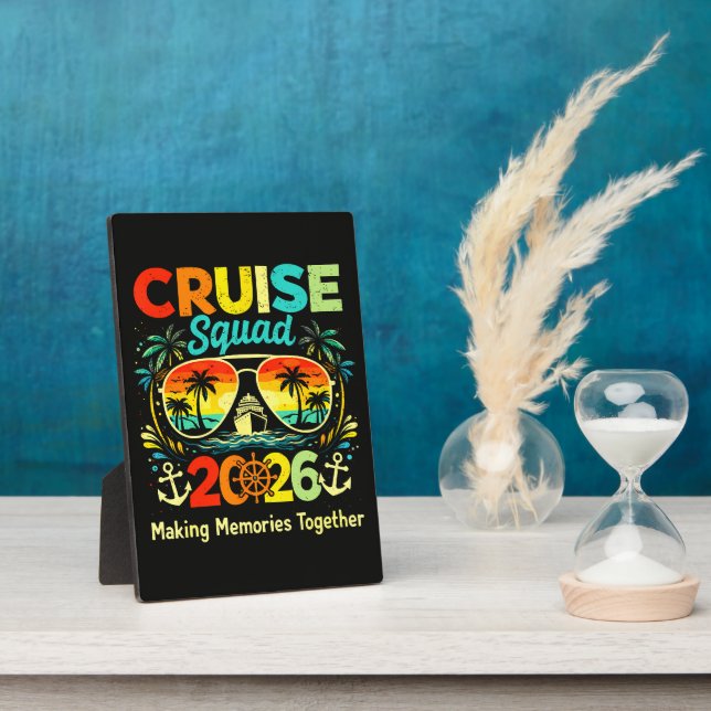 Plaque Photo Équipe de croisière Vacances d'été 2026 (Côté)